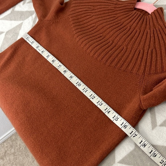 Anthropologie Welford Tunic‎ Sweater Cedar Brown size XS - Picture 6 of 7